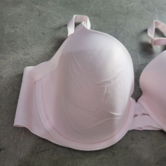 Warners Bra 36B Womens Underwired Padded Light Pink Adjustable Straps - Picture 3 of 8